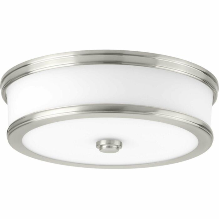 Bezel LED 1-Light LED Flush Mount in Brushed Nickel