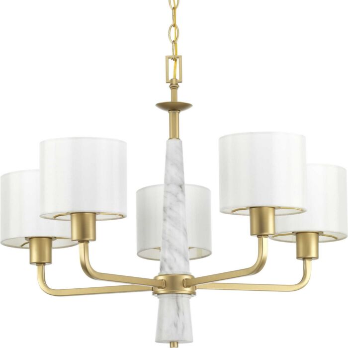 Palacio 5-Light Chandelier in Vintage Gold