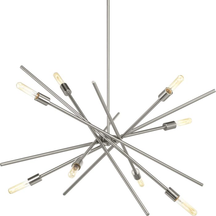 Astra 8-Light Chandelier in Brushed Nickel