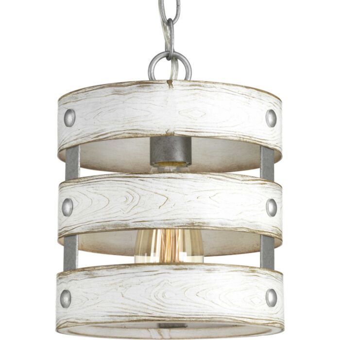 Gulliver 1-Light Mini Pendant in Galvanized Finish