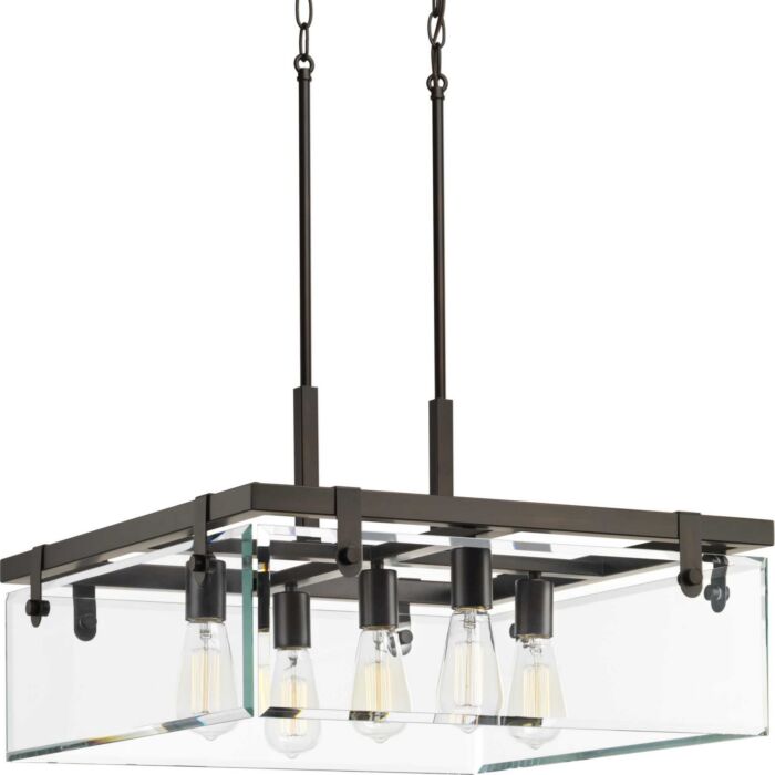 Glayse 5-Light Pendant in Antique Bronze