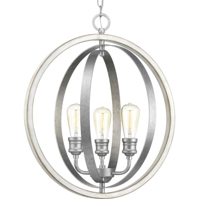 Conestee 3-Light Pendant in Galvanized Finish