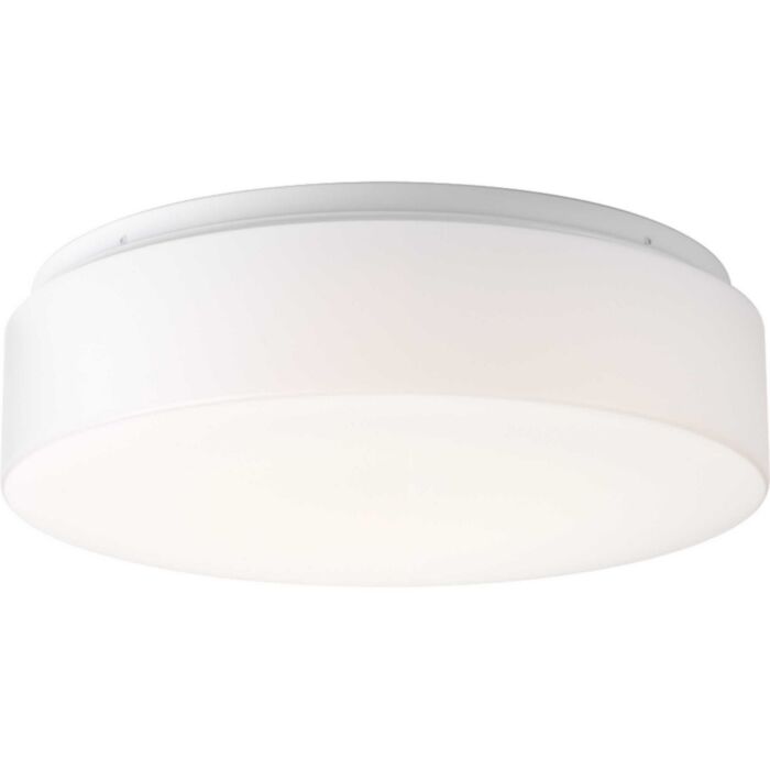 LED Drums And Clouds 1-Light LED Flush Mount in White