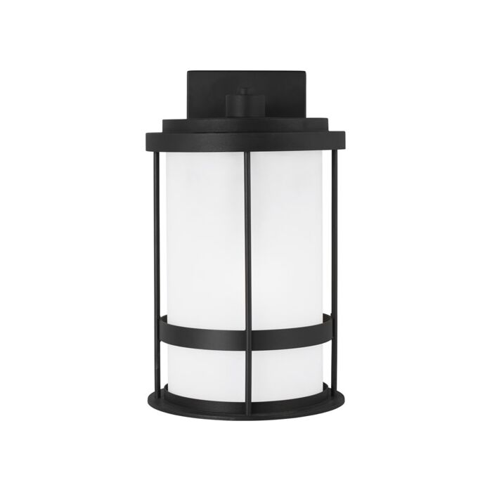 Sea Gull Wilburn Outdoor Wall Light in Black