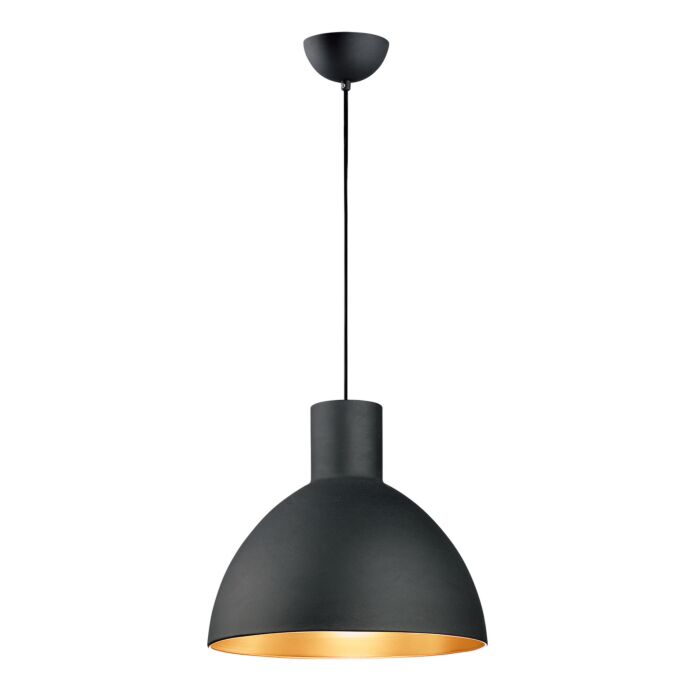 Cora 1-Light Single Pendant in Black