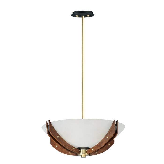 Merge 4-Light Semi-Flush Mount in Bronze / Dark