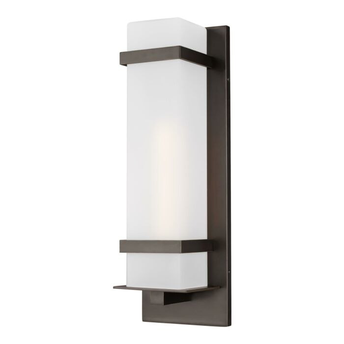 Sea Gull Alban LED Outdoor Wall Light in Antique Bronze