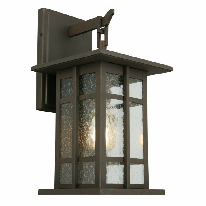 Arlington Creek 1-Light Outdoor Wall Mount in Matte Bronze