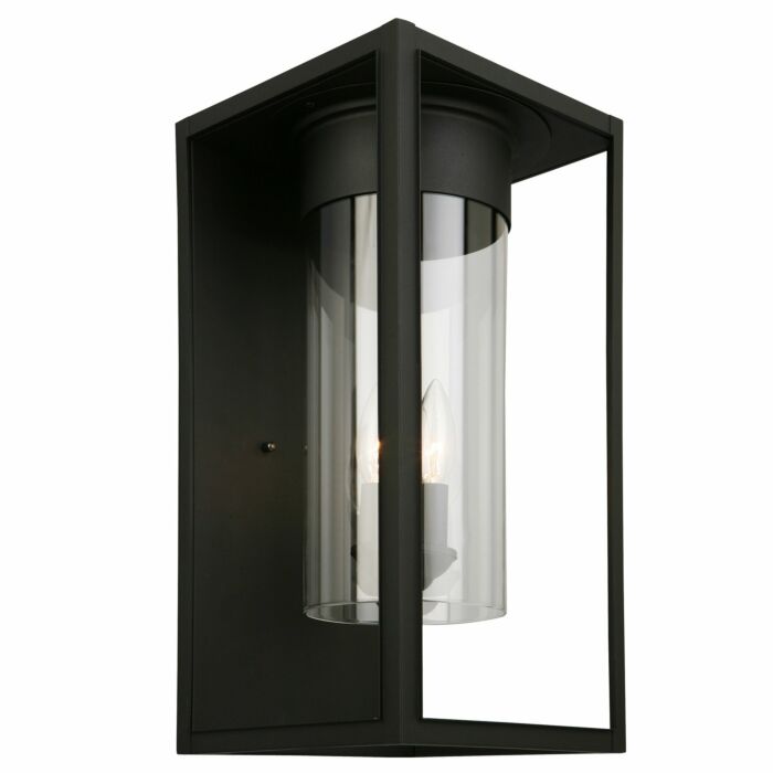 Walker Hill 1-Light Outdoor Wall Mount in Matte Black
