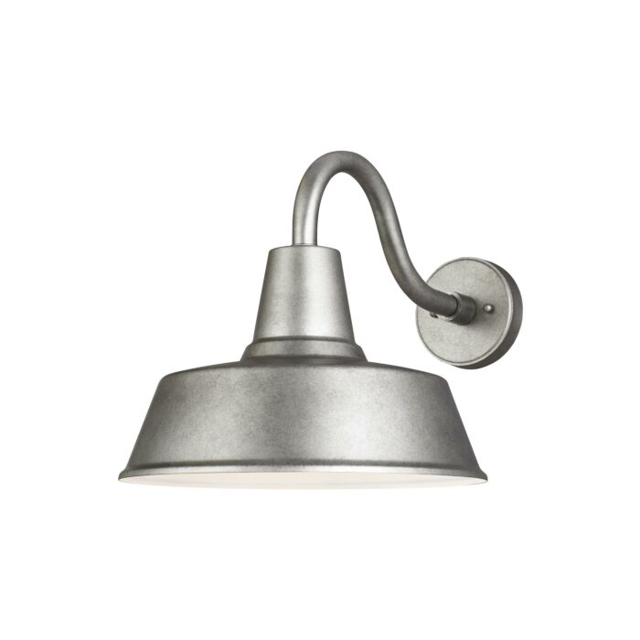 Sea Gull Barn Light Outdoor Wall Light in Weathered Pewter