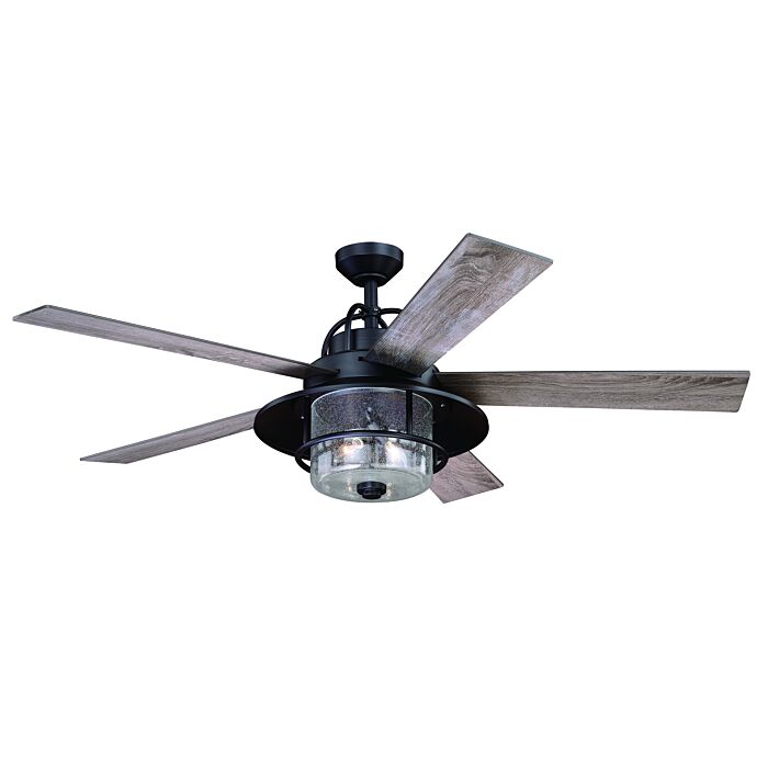 Charleston 2-Light 56" Outdoor Ceiling Fan in New Bronze