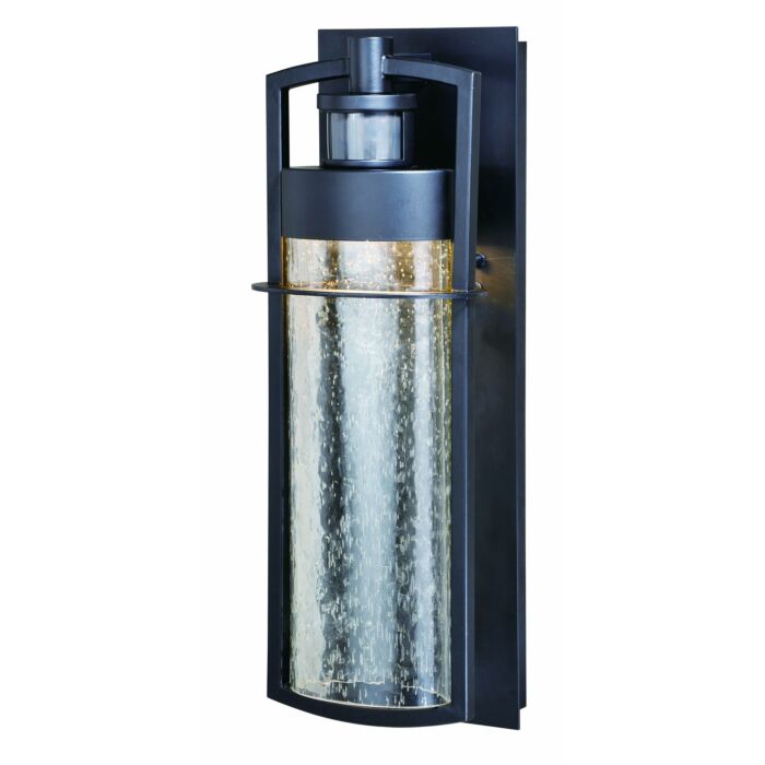 Logan 1-Light LED Motion Sensor Dusk to Dawn Outdoor Wall Light in Carbon Bronze