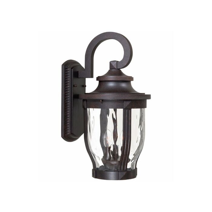 The Great Outdoors Merrimack 3 Light Outdoor Wall Light in Corona Bronze
