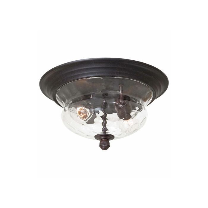 The Great Outdoors Merrimack 2 Light 7 Inch Outdoor Ceiling Light in Corona Bronze