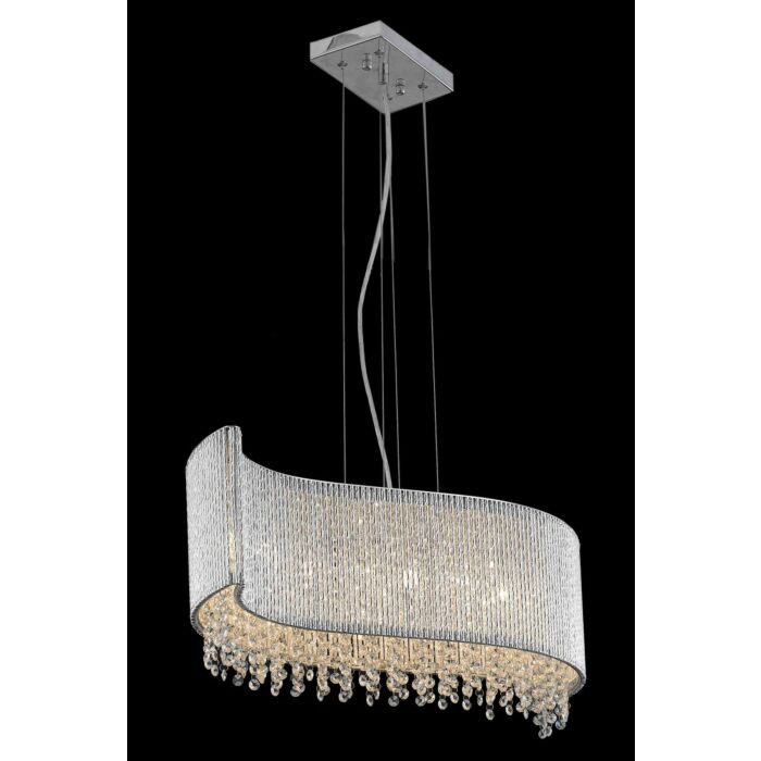 Influx 5-Light Pendant in Chrome