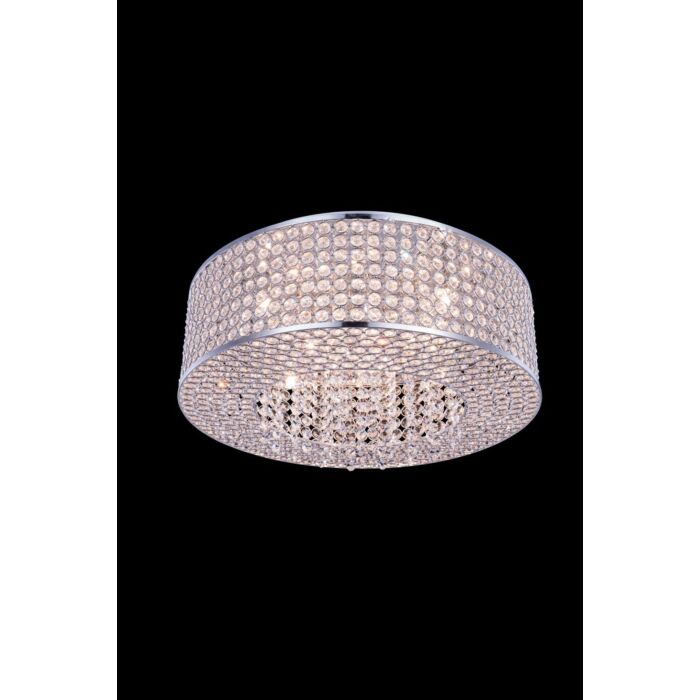 Amelie 8-Light Flush Mount in Chrome