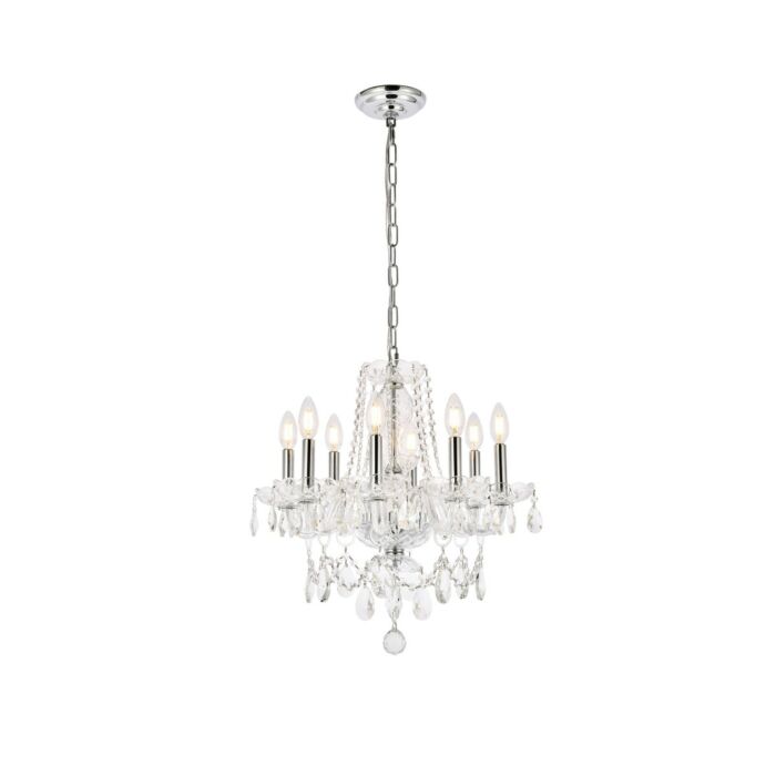 Princeton 8-Light Chandelier in Chrome