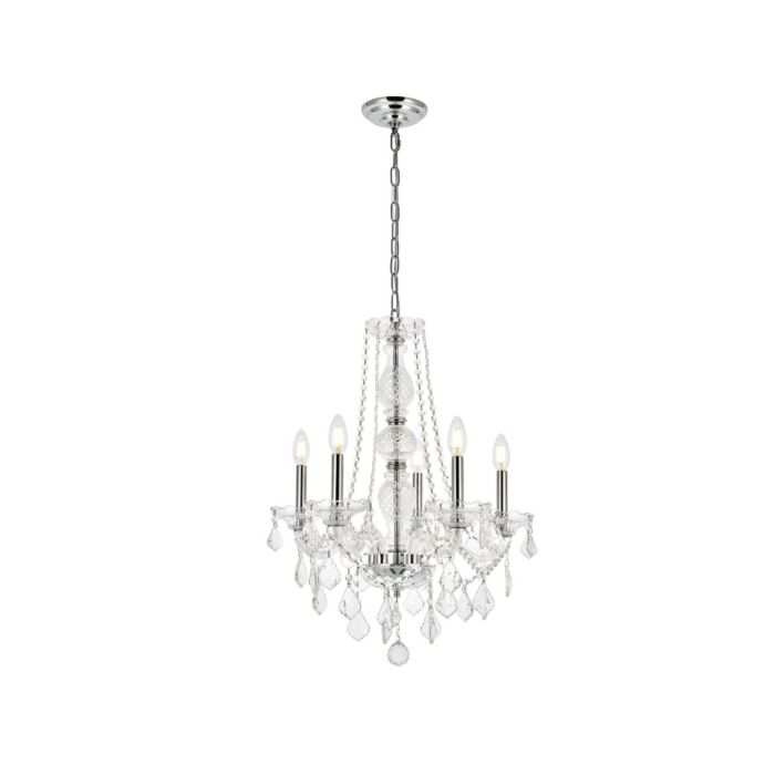 Verona 5-Light Chandelier in Chrome