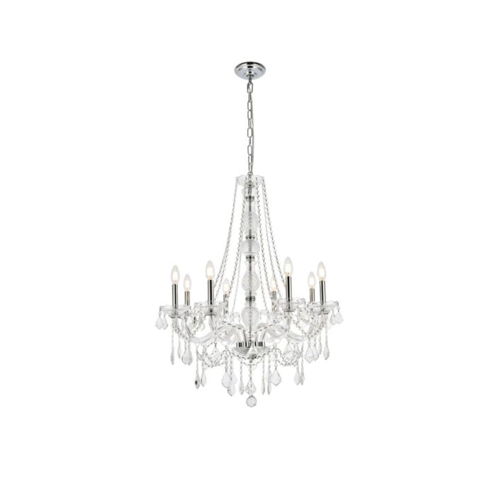 Verona 8-Light Chandelier in Chrome