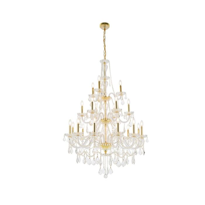 Giselle 21-Light Chandelier in Gold