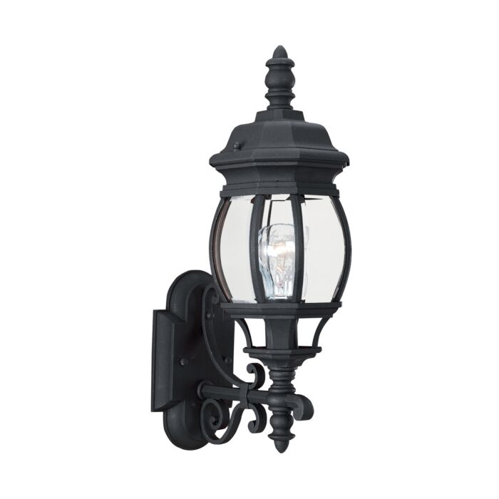 Sea Gull Wynfield 20 Inch Outdoor Wall Light in Black