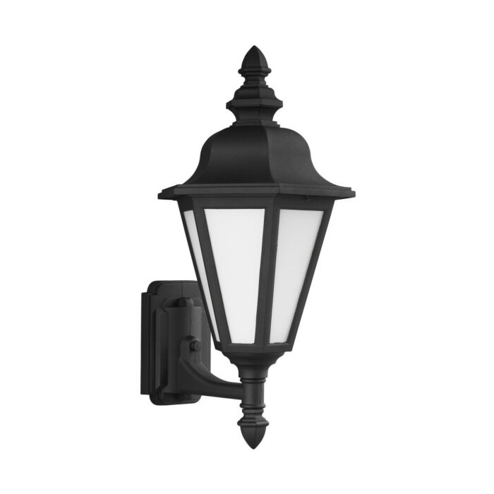 Sea Gull Brentwood 20 Inch Outdoor Wall Light in Black