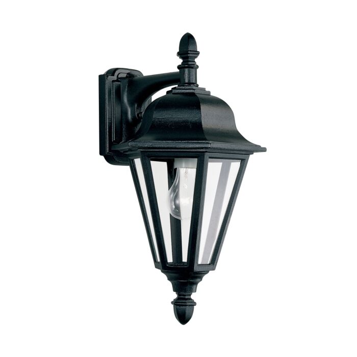 Sea Gull Brentwood 18 Inch Outdoor Wall Light in Black