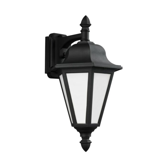 Sea Gull Brentwood 18 Inch Outdoor Wall Light in Black
