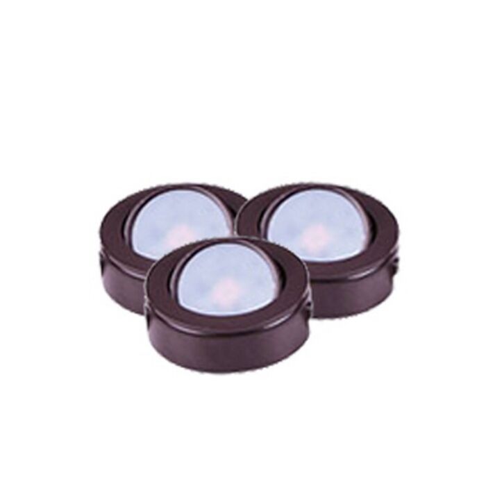 CounterMax MX-LD-AC 3-Light LED Puck in Anodized Bronze