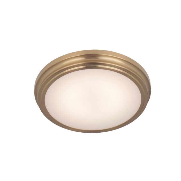 X66 flushmounts 1-Light LED Flush Mount in Satin Brass