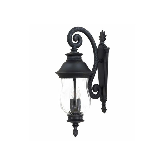 The Great Outdoors Newport 3 Light 28 Inch Outdoor Wall Light in Heritage
