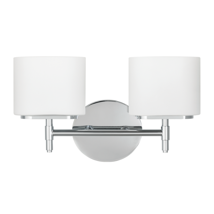 Hudson Valley Trinity 2 Light 14 Inch Bathroom Vanity Light in Polished Chrome