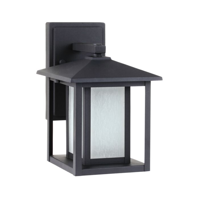 Sea Gull Hunnington 11 Inch Outdoor Wall Light in Black