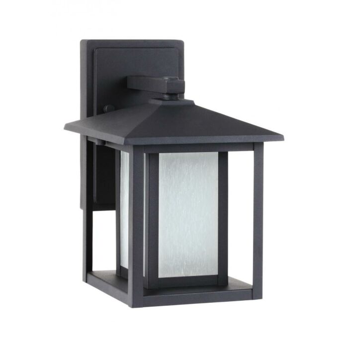 Sea Gull Hunnington 11 Inch Outdoor Wall Light in Black