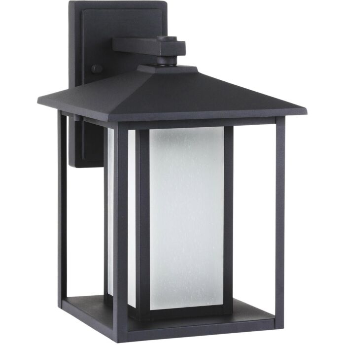 Sea Gull Hunnington 14 Inch Outdoor Wall Light in Black