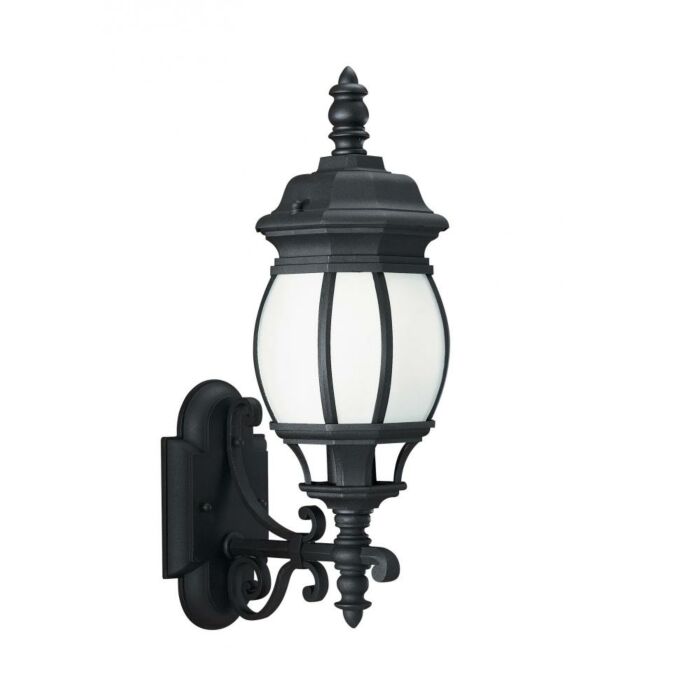 Sea Gull Wynfield 20 Inch Outdoor Wall Light in Black