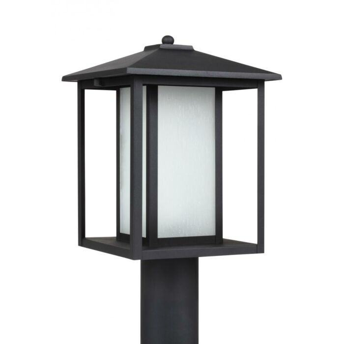 Sea Gull Hunnington 15 Inch Outdoor Post Light in Black