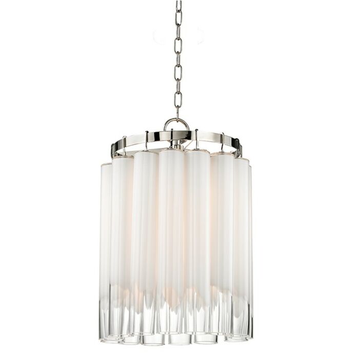 Hudson Valley Tyrell 4 Light 24 Inch Pendant Light in Polished Nickel