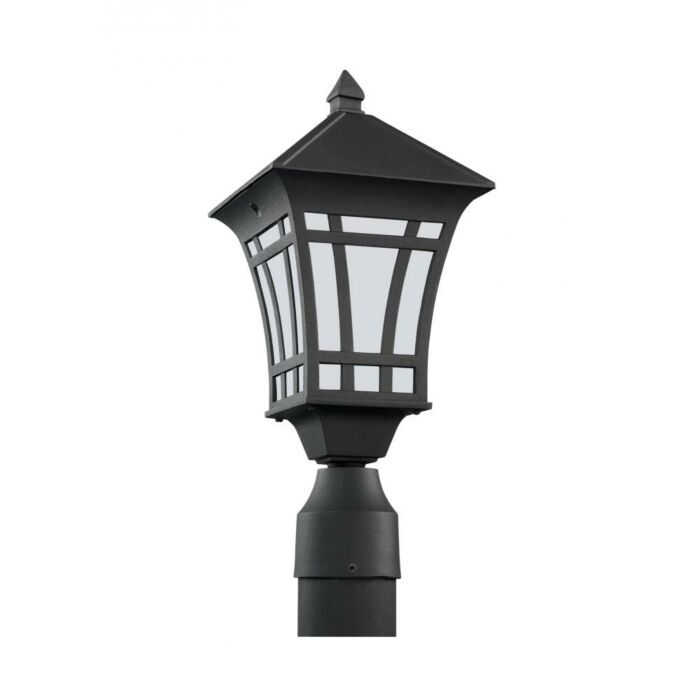 Sea Gull Herrington 17 Inch Outdoor Post Light in Black