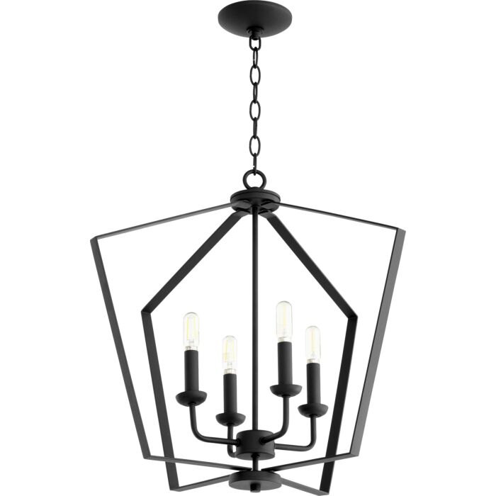 Quorum Quorum Home 4 Light 23 Inch Foyer Light in Noir