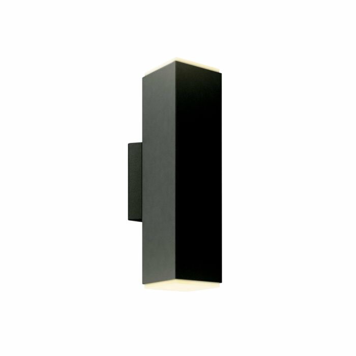1-Light LED Cylinder Sconce in Black