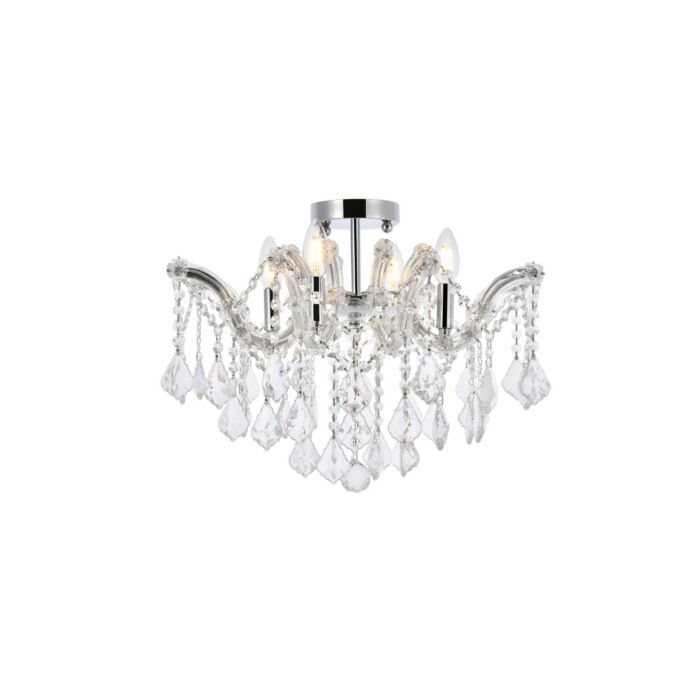 Maria Theresa 4-Light Flush Mount in Chrome