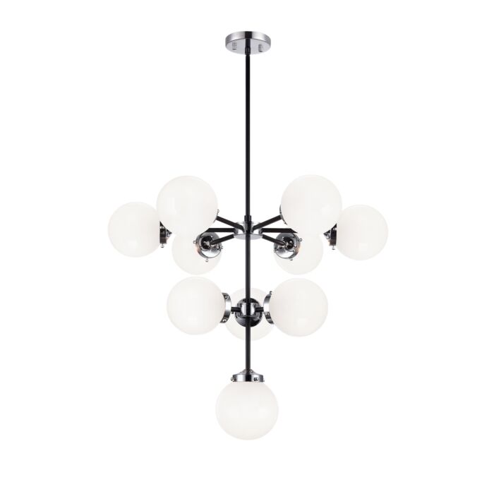 Ten Light Chandelier by Matteo Lighting