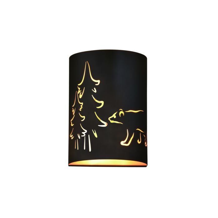 Katmai 2-Light Wall Sconce in Noble Bronze and Brass Gold