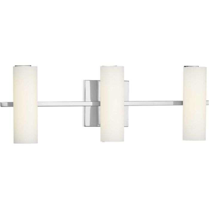 Colonnade LED 3-Light LED Bathroom Vanity Light in Polished Chrome