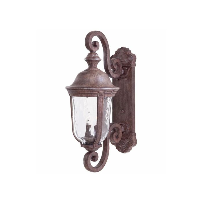 The Great Outdoors Ardmore 2 Light 25 Inch Outdoor Wall Light in Vintage Rust
