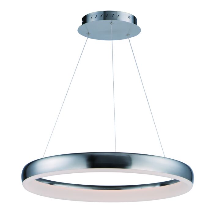Innertube 1-Light LED Pendant in Satin Nickel