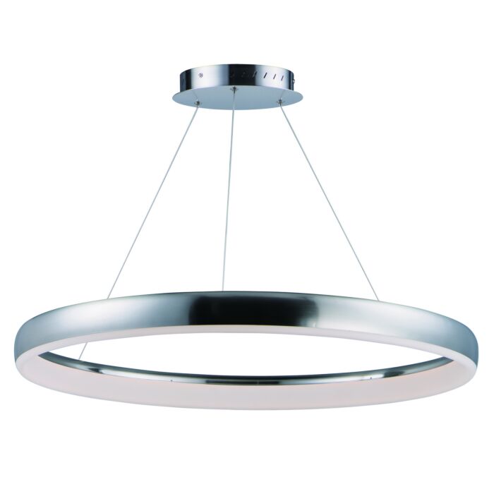 Innertube 1-Light LED Pendant in Satin Nickel