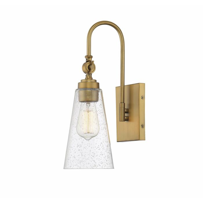 Savoy House York 1 Light Adjustable Wall Sconce in Warm Brass
