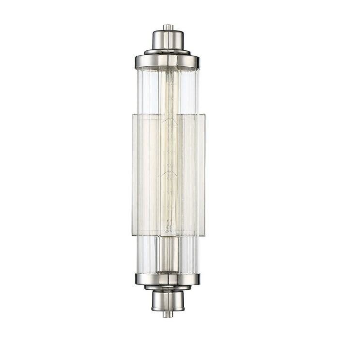 Savoy House Pike 1 Light Wall Sconce in Polished Nickel